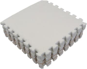 Eco Toys Nougat/Wit Checkered Pluche Schuimrubber Speelmat, Verzenden, Nieuw