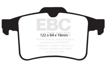 EBC 10-15 Jaguar XF 5.0 Supercharged (470) Yellowstuff Rear, Ophalen of Verzenden, Nieuw