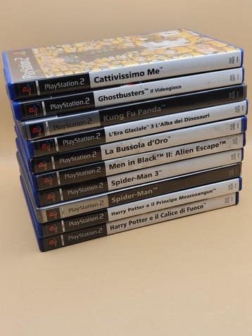 Sony - Playstation 2 - Lotto PS2 film-videogame, 10 titoli, Nieuw