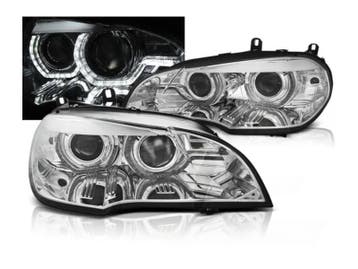Xenon koplampen Angel Eyes LED geschikt voor BMW X5 E70, Auto-onderdelen, Verlichting, Verzenden, Nieuw, BMW