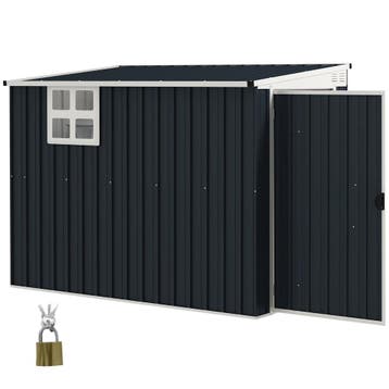TRUUSK Metalen Tuinhuis 2,7m² - 128x231x181cm - Lessenaarsda, Verzenden