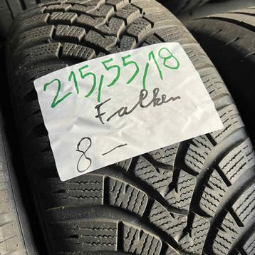 2 x Falken 215-55-18 Winterbanden 8mm, 18 inch, Band(en), Personenwagen, Gebruikt