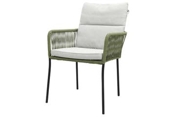 Teresa dining rope tuinstoel - Green, Tuin en Terras, Verzenden, Nieuw, Overige materialen