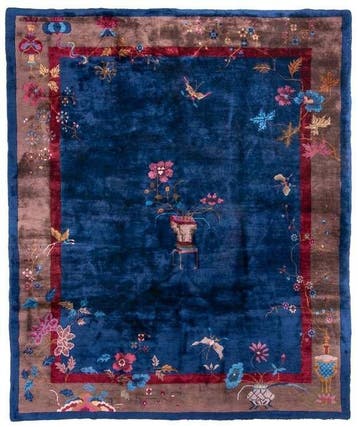 Handgeknoopte antieke Chinese tapijt – Art Deco - Tapijt -, Nieuw