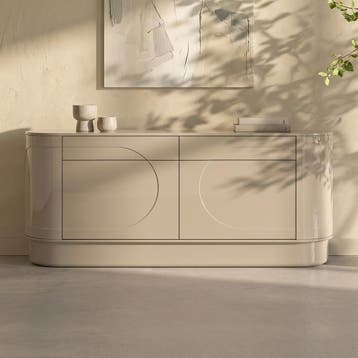 *WOONWINKEL* Kare Design Groove Beige Retro Dressoir, Huis en Inrichting, Kasten | Dressoirs, Verzenden, Nieuw