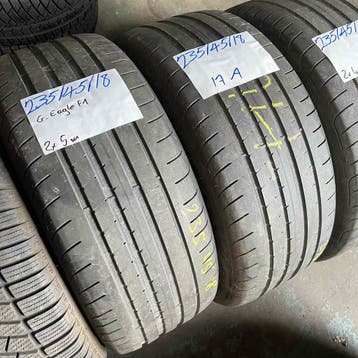 2 x Goodyear Eagle F1 235-45-18 Zomerbanden 5mm, 18 inch, Gebruikt, Ophalen of Verzenden, 235 mm