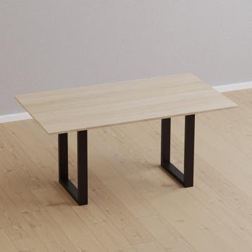[en.casa] Stalen onderstel set van 2 U tafelpoot 40x28 cm zw, Verzenden, Nieuw