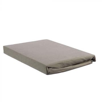 Jersey topper hoeslaken - 1 persoons, Eenpersoons, Verzenden, Nieuw, Wit