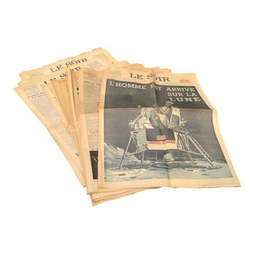 Ruimtevaart, Apollo 11 en Apollo 13 – Set van 16 Belgische, Antiek en Kunst, Antiek | Wandborden en Tegels