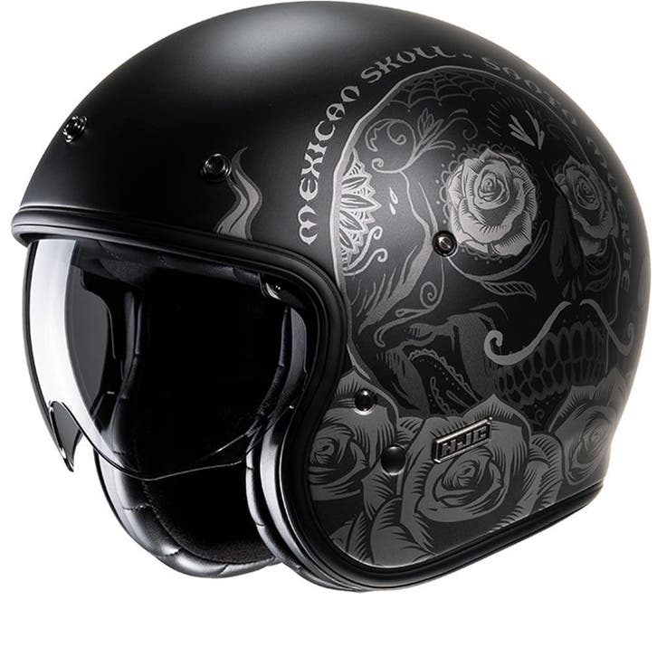 HJC V31 Desto Zwart Grijs MC5Sf Jethelm, Motoren, Kleding | Motorhelmen, Heren, Nieuw met kaartje, HJC, Jethelm, Verzenden