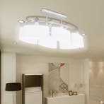 vidaXL Plafondlamp met ellipsvormige glazen kappen 4 st E14, Verzenden, Nieuw