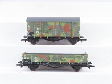 Liliput H0 - L235282/L235283 - Modeltrein goederenwagon (2), Nieuw