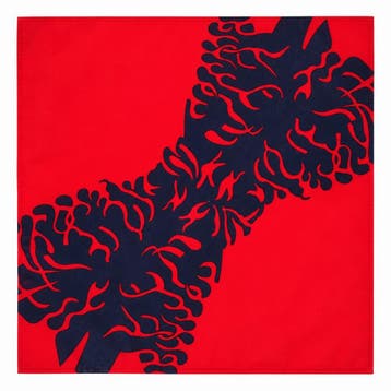 Bandana Zakdoek 55x55cm – Fantasieprint – Rood Blauw, Nieuw