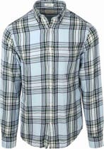 Gant Overhemd Flanel Ruit Blauw maat 3XL Heren, Kleding | Heren, Overhemden, Verzenden, Nieuw, GANT
