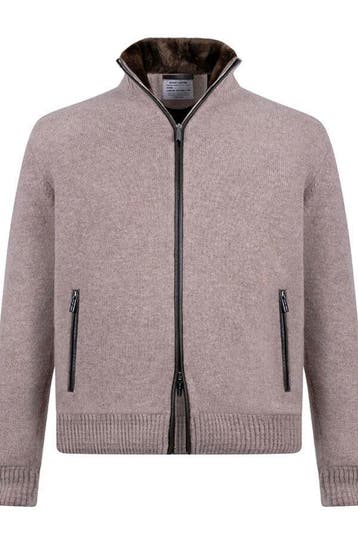 STILE LATINO Limited edition cashmere bomber met bever bont, Kleding | Heren, Jassen | Winter, Ophalen of Verzenden, Nieuw