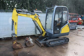 Veiling: Minigraver Wacker Neuson ET18 Diesel 13kW 2012, Ophalen, Graafmachine