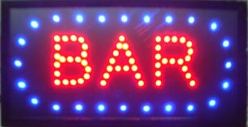Bar drank cafe LED bord lamp verlichting lichtbak reclamebor, Verzenden, Nieuw
