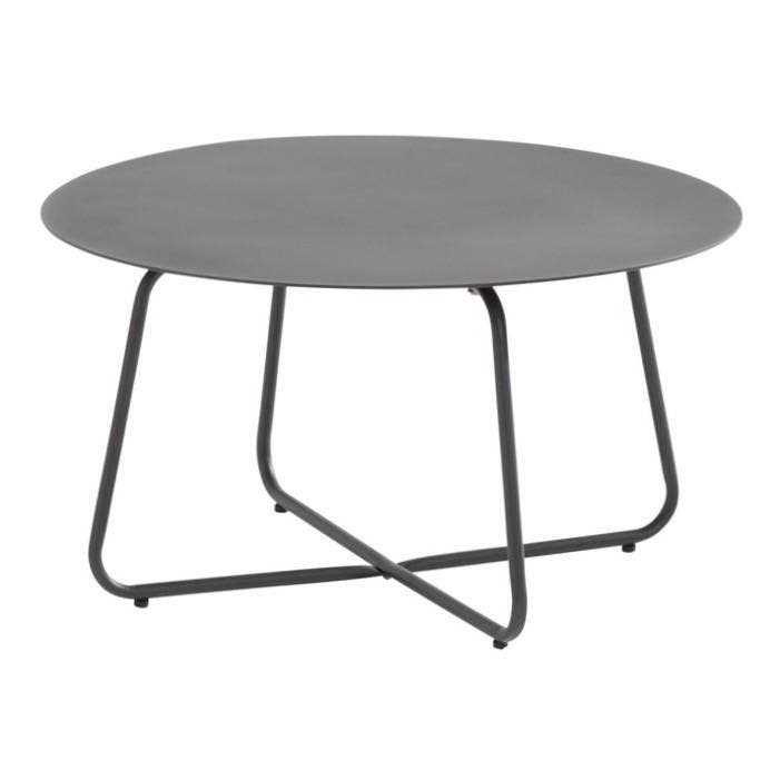 Dali lounge tuintafel 73xH40 cm rond antraciet 4-Seasons, Tuin en Terras, Tuintafels, Nieuw, Aluminium, Ophalen of Verzenden