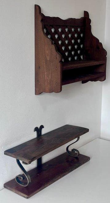Plank (2) - Gietijzer - Een paar rustieke planken