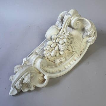 Wandtafel - Large Vintage plaster wall console - Fruit decor