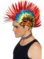 Punk pruik Rocker 80s, Ophalen of Verzenden, Nieuw