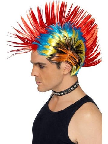 Punk pruik Rocker 80s, Ophalen of Verzenden, Nieuw