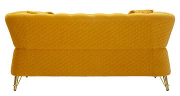 BANK EMY MOSTERD MET KUSSENS CM 162X83X76, Ophalen of Verzenden, Nieuw
