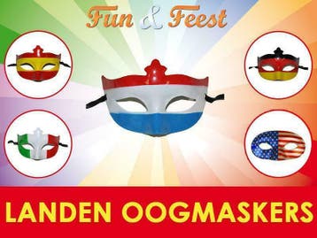 Landen oogmaskers- Mega aanbod landen thema oogmaskers, Ophalen of Verzenden, Nieuw