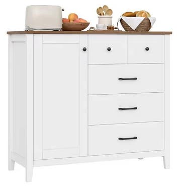 Dressoir met 5 Lades & Deur – Keukenkast met Werkblad, Verzenden, Nieuw