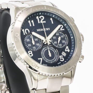 Mercury - Swiss Made Chronograph Watch - ME390-SS-9 - Zonder, Nieuw