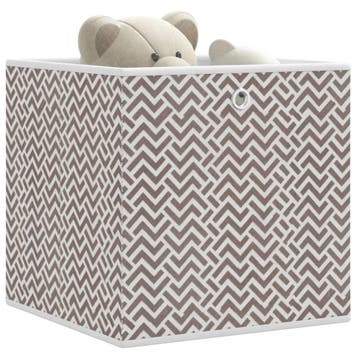 vidaXL Opbergboxen 4 st inklapbaar 32x32x32 cm ongeweven, Verzenden, Nieuw
