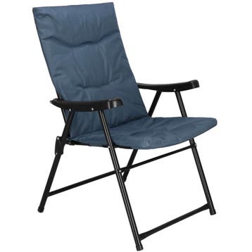 Tuinstoel | Visstoel | Opvouwbaar | Blauw | Metaal |, Ophalen of Verzenden, Nieuw