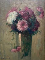Guillaume (Giel) Eberhard (1879 - 1949) - Bloemen in vaas, Antiek en Kunst, Kunst | Schilderijen | Klassiek