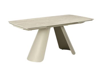 Uitschuifbare eettafel VOGUE 160-240cm met metalen frame, Huis en Inrichting, Ophalen of Verzenden, Nieuw