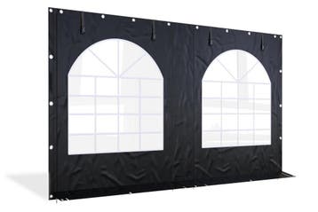 Partytent zijwand PVC met ramen en ritsen | 4 meter | 220cm, Ophalen of Verzenden, Nieuw, Zeil