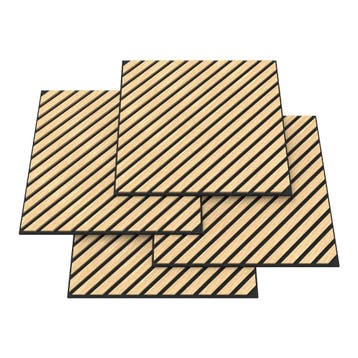 Akoestisch wandpaneel Vang 16 stuks 5,76 m² diagonaal eiken, Verzenden, Nieuw