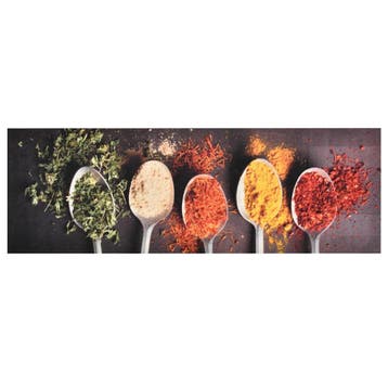 vidaXL Keukenmat wasbaar Spoons 45x150 cm, Verzenden, Nieuw