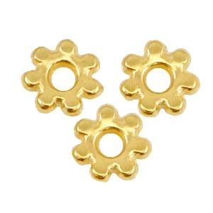 10 x DQ metalen spacer kralen Bali ring 4,8 x 1,3 mm – ga., Ophalen of Verzenden, Nieuw, Tussenstuk of Tussenkraal