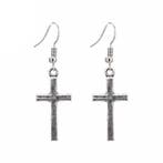 Fako Bijoux - Oorbellen - Kruisjes - Zilverkleurig, Verzenden, Nieuw