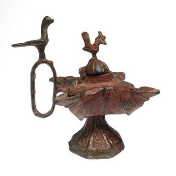 Seljuk Brons Olielamp met meerdere tuiten, Antiek en Kunst