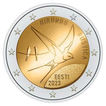 Estland 2 Euro Zwaluw 2023 UNC, Verzenden