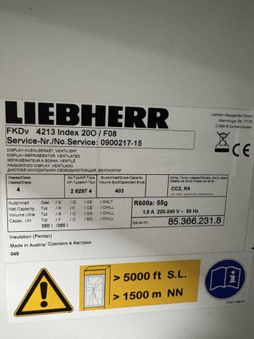 Liebherr FKDv 4213 Displaykoelkast, Ophalen of Verzenden, Nieuw in verpakking
