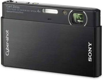 Sony Cyber-shot DSC-T77 Digitale Compact Camera - Zwart, Verzenden, Zo goed als nieuw