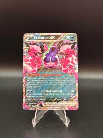Pokemon Scarlet & Violet Pecharunt EX #039/064, Verzenden, Gebruikt, Losse kaart