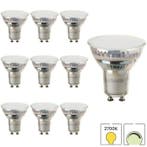 10x GU10 LED spot | Lybardo | 4.6W 2700K warm wit dimbaar, 30 tot 60 watt, Verzenden, Overige typen, Nieuw