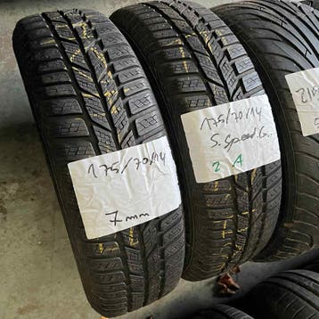 2 x Semperit Speed Grip 175-70-14 Winterbanden 7mm, Auto-onderdelen, Banden en Velgen, 14 inch, Gebruikt, 175 mm, Band(en)