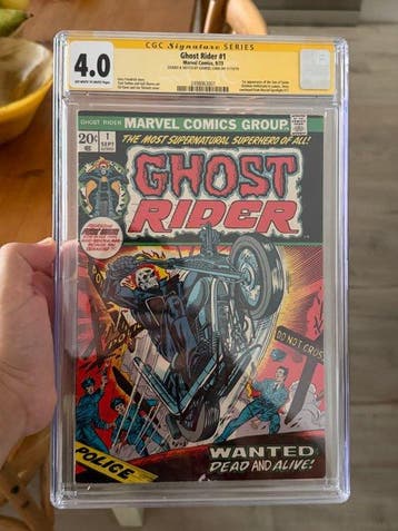 Ghost Rider 1 - Ghost Rider #1 - 1 Graded comic, Signed, Boeken, Nieuw