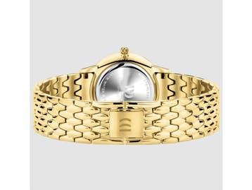 Veiling - Danish Design Horloge Akilia Goudkleurig Parelmoer, Sieraden, Tassen en Uiterlijk, Nieuw