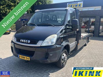 Zakelijke lease - Iveco Daily Oprijwagen 3.0 40C18 410 |, Euro 5, Stof, Gebruikt, Zwart