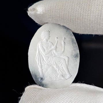 Klassieke Apollo, Grieks god van de muziek<br>Scène Intaglio